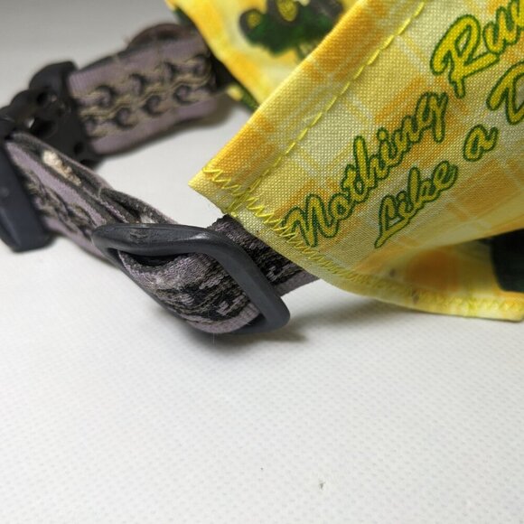 NEW- Homemade John Deere Tractors Dog Bandana (12" x 8") Size L-XL - Picture 7 of 7